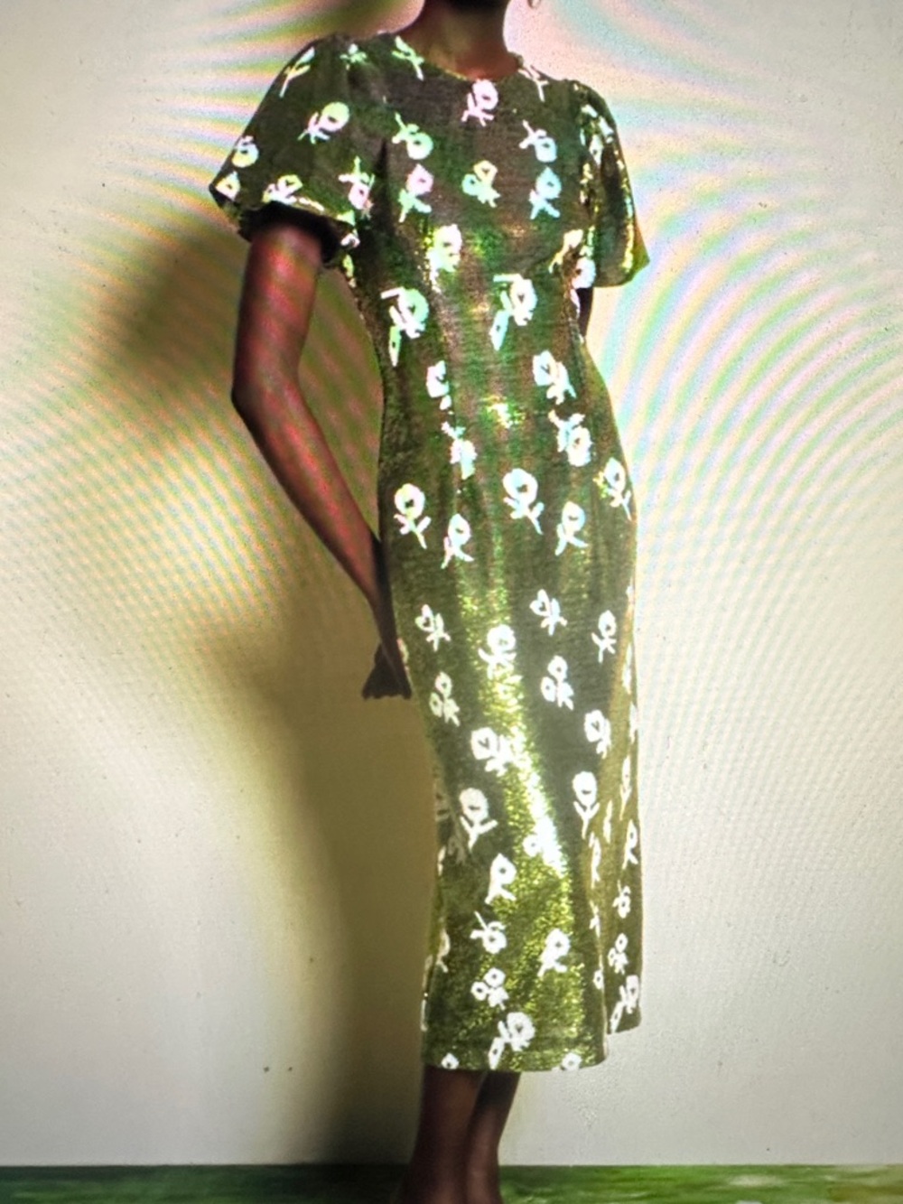 Sister Jane DREAM Èclat Floral Sequin Midi Dress - Picture 6 of 7